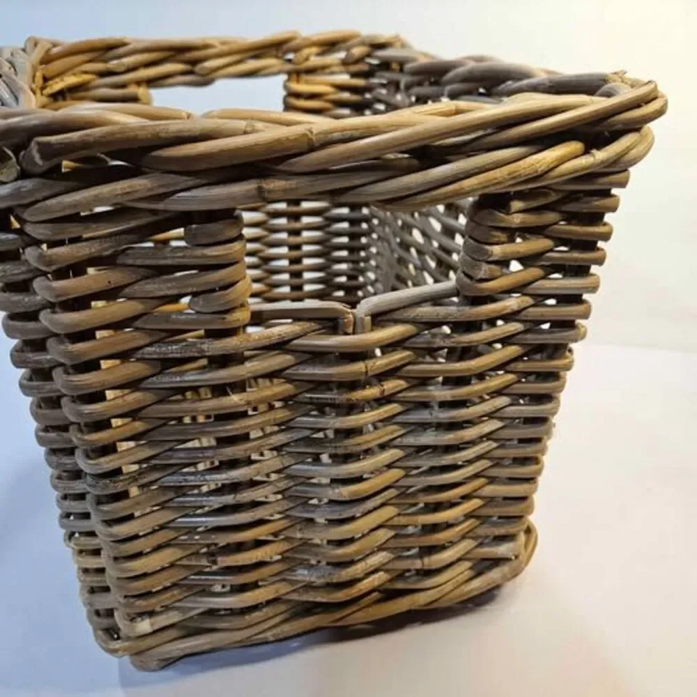 Wicker Storage Basket with Handles